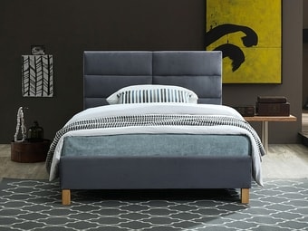 Кровать Signal Sierra Velvet 120x200 (серый)