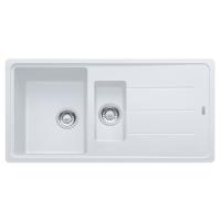 Мойка с сифоном гранит BFG 651 белый Franke (114.0365.349)