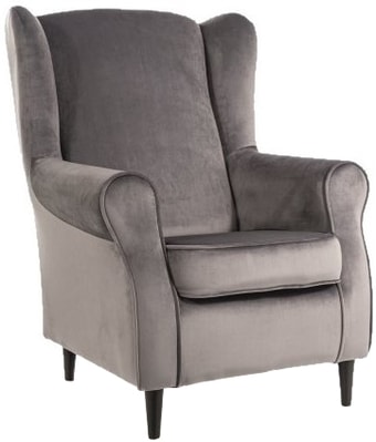 Интерьерное кресло Signal Baron Velvet Bluvel 14 (серый)