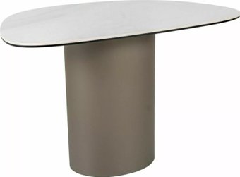 Журнальный столик Signal Bello B Ceramic (белый Nature Claud/медный)
