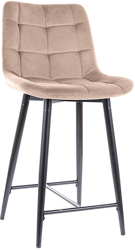 Стул Signal Chic H-2 Velvet (bluvel 28 бежевый/черный мат)