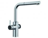 Смеситель BLANCO EVOL-S Volume нержавеющая сталь UltraResist, рычаг слева