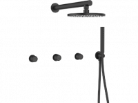 Душевая система Laveo Pretto BAO_704P скрытого монтажа черный