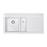 Мойка кухонная Franke Mythos MTK 651-100 (белый, чаша слева)