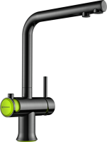 Смеситель OMOIKIRI Hotaru-G латунь/вороненая сталь/зеленый