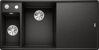 Мойка из силгр. Blanco AXIA III 6 S-F черный (чаша слева), доска ясень