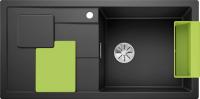 Мойка из силгр. Blanco SITY XL 6 S антрацит, киви
