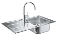 Grohe K400 Набор с  мойкой из нержавеющей стали + смеситель Concetto (31570SD0)