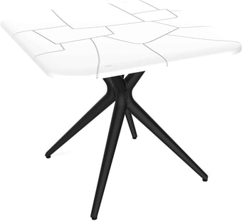 Кухонный стол Sheffilton SHT-TU30/TT30 83/83 (белый/черный)