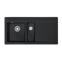 Мойка кухонная Franke Mythos MTK 651-100 (оникс, чаша слева)