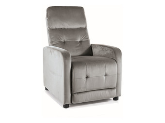 Кресло-качалка Signal Otus Velvet Bluvel 14 раскладное (серый)