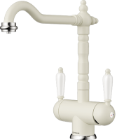 Смеситель OMOIKIRI Amagasaki-PA латунь/гранит/пастила