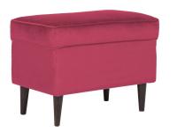 Пуф SIGNAL RON VELVET бордовый/венге