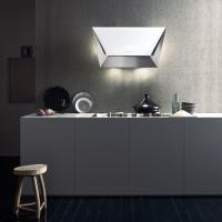 Вытяжка Falmec Design+ PRISMA 85 inox vetro bianco (800)