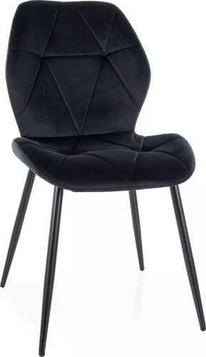 Стул Signal Rick Velvet Bluvel 19 (черный/черный)