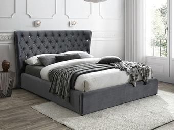 Кровать Signal Carven Velvet 160x200 (серый)