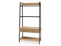 Стеллаж SIGNAL SOL A дуб/черный, 84/40/169