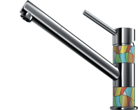 Смеситель OMOIKIRI Aogashima-SI латунь/нержавющая сталь/деколь