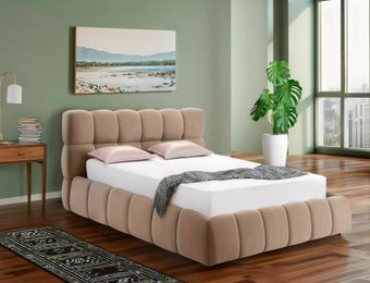 Кровать Signal Parma Velvet Bluvel 40 140/200 (темно-бежевый)