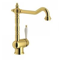 Смеситель для кухни FRANKE Old England /Поворотный излив /золото