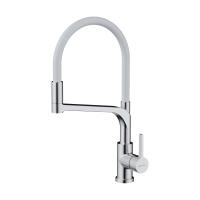 Смеситель для кухни Omoikiri Sinto 2 Plus-BN-WH нержавеющая сталь/белый