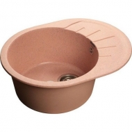 Мойка кухонная GranFest GF-R580L (розовый)