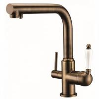 Смеситель Kaiser Vincent 31144-1 Antique под фильтр, античная бронза