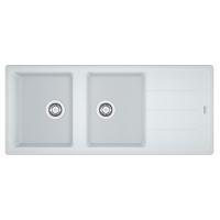 Мойка с сифоном гранит BFG 621 белый Franke (114.0367.616)