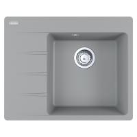 Мойка с сифоном гранит CNG 611-62 TL серый камень, правая (в/у) Franke (114.0630.461)