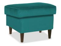 Пуф SIGNAL RON K VELVET бирюзовый/венге New