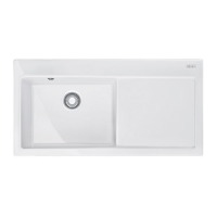 Мойка кухонная Franke Mythos MTK 611-100 (белый, чаша слева)