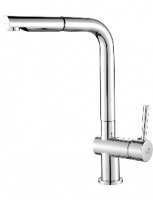 Смеситель для кухонной мойки Laveo Luna BLZ_069D с выдвижным изливом хром