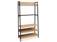 Стеллаж SIGNAL SOL D дуб/черный, 84/40/169