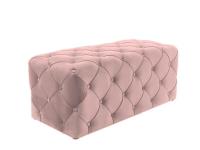 Пуф SIGNAL AVIVA VELVET Bluvel 52, античный розовый/венге New