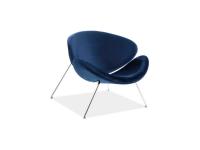 Кресло SIGNAL MAJOR VELVET CHROM темно-синий