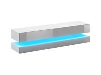 Тумба ТВ SIGNAL COSMO белый/серый глянцевый, LED синий