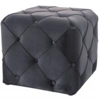 Пуф SIGNAL AVIVA K VELVET Bluvel 19, черный/венге New