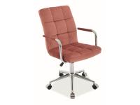 Кресло компьютерное SIGNAL Q-022 VELVET античный розовый