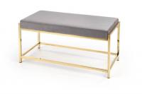 Скамья HALMAR MOKKA серый/золотой