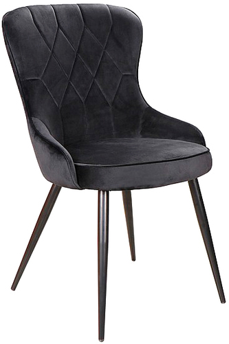 Стул Signal Lotus Velvet (bluvel 19 черный/черный)