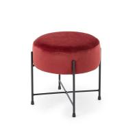 Пуф HALMAR NIVA бордовый/черный