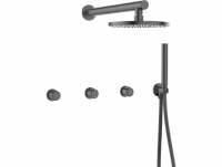 Душевая система Laveo Pretto BAO_904P скрытого монтажа графит