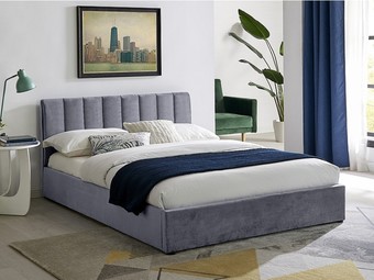 Кровать Signal Montreal Velvet 140х200 (серый)