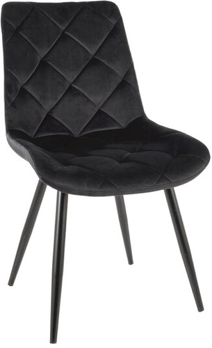 Стул Signal Ralph Velvet (bluvel 19 черный/черный)