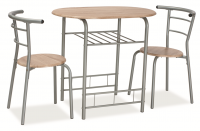Комплект SIGNAL GABO (стол обеденный + 2 стула) дуб сонома, 80/53/74