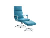 Комплект SIGNAL JEFFERSON TAP. 175 (кресло+подставка для ног) бирюзовый