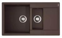 Мойкa кухонная Omoikiri Daisen 86-2-DC Artgranit/темный шоколад