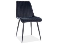 Стул SIGNAL CHIC MATT VELVET 79 темно-синий/черный New