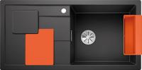 Мойка из силгр. Blanco SITY XL 6 S антрацит, апельсин