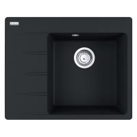 Мойка с сифоном гранит CNG 611-62 TL черный матовый, левая (в/у) Franke (114.0630.450)